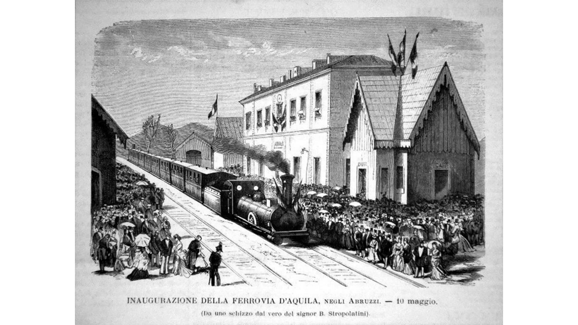 Inaugurazione della stazione dell'Aquila-10 maggio 1875